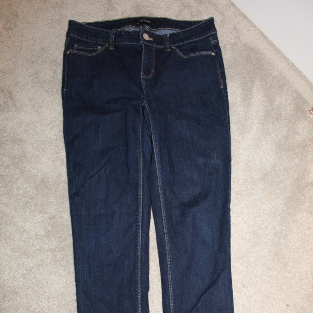 WHBM Dark wash Slim Ankle Jeans in 2 LONG